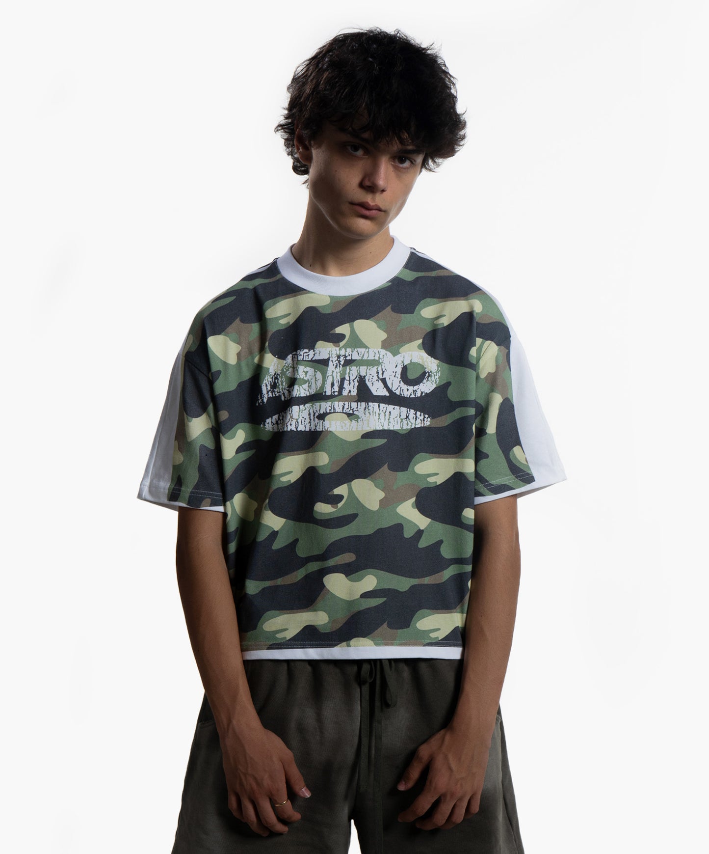 CAMO WHITE TEE