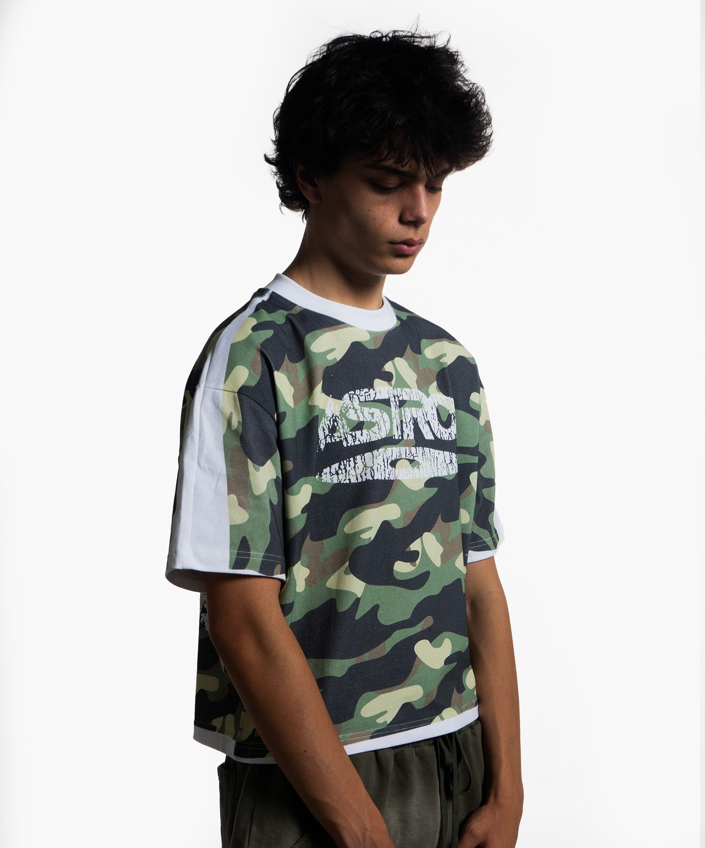 CAMO WHITE TEE